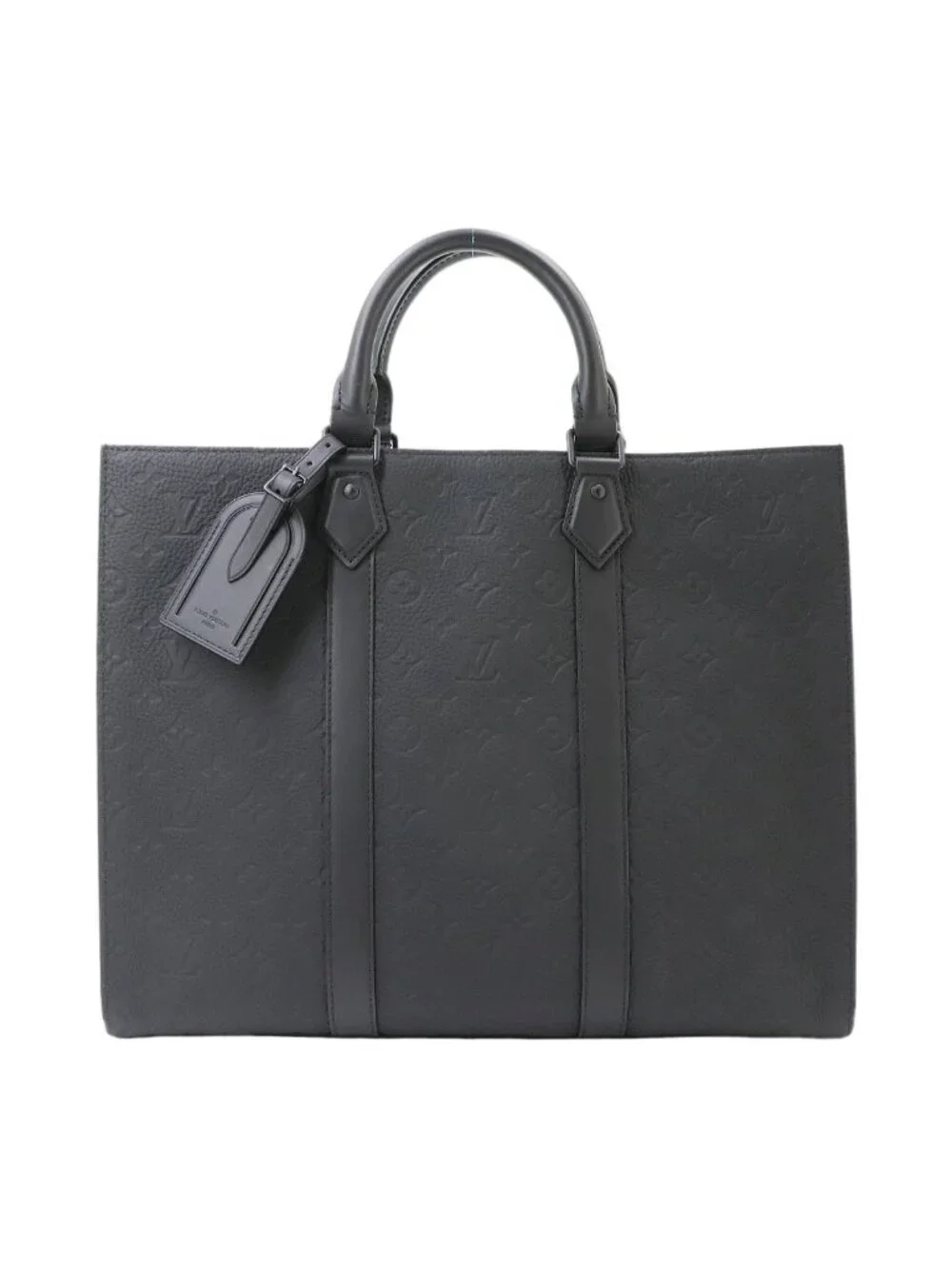Louis Vuitton Monogram Taurillon Sac Plat Leather 2-Way Tote Shoulder Bag